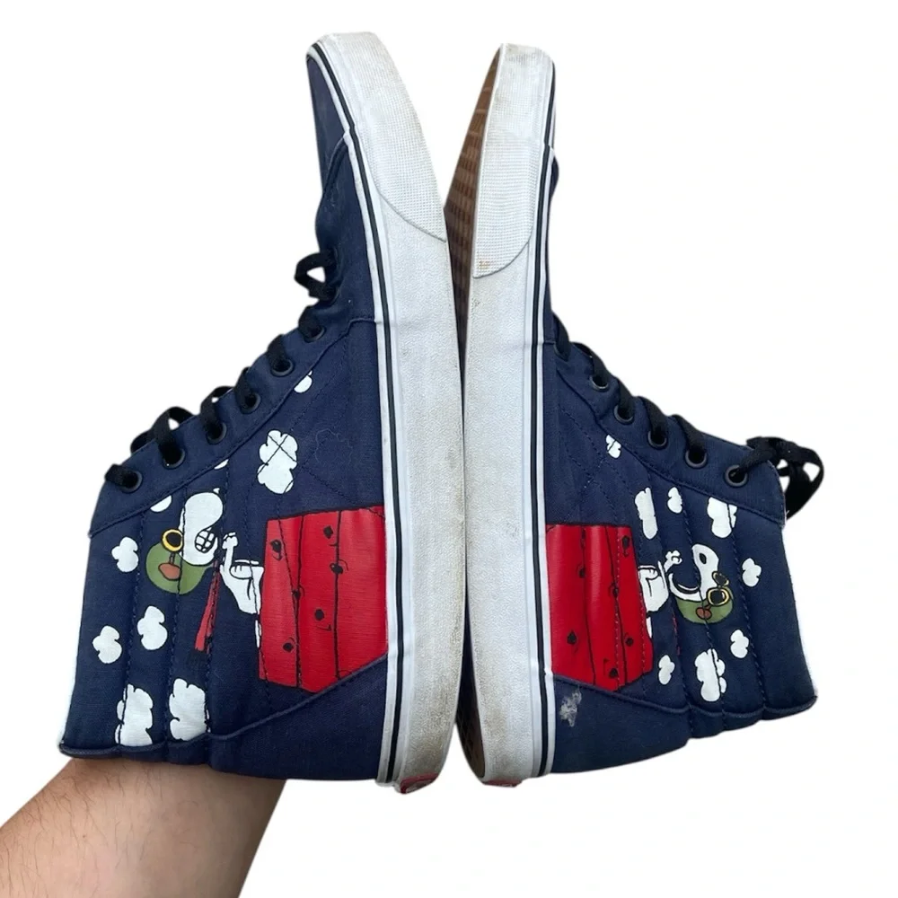 Vans Peanuts Snoopy Sneakers Flying Ace Skateboard Hi-Top US Men‘s Size 13